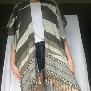 Boho Fringe Wrap/Kimono